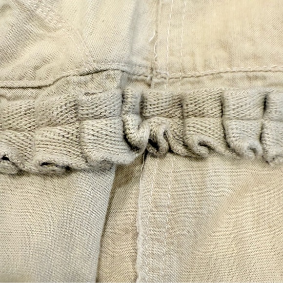 JKT NYC Jakett Khaki/ Green Utility Military Jacket Cotton/leather Trim S - Picture 10 of 13